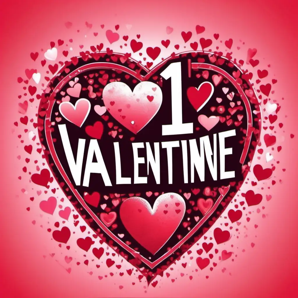 Number 1 valentine design 