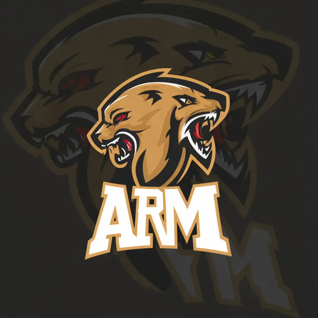 LOGO-Design-For-ARM-Dominant-Wolf-Snapping-Lions-Head-on-Clear-Background