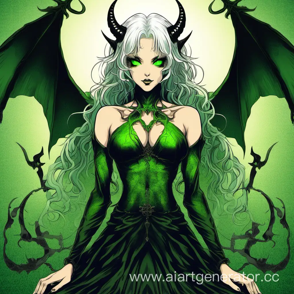 Devotees-Enthralled-by-Alluring-GreenEyed-Succubus-with-Gray-Hair