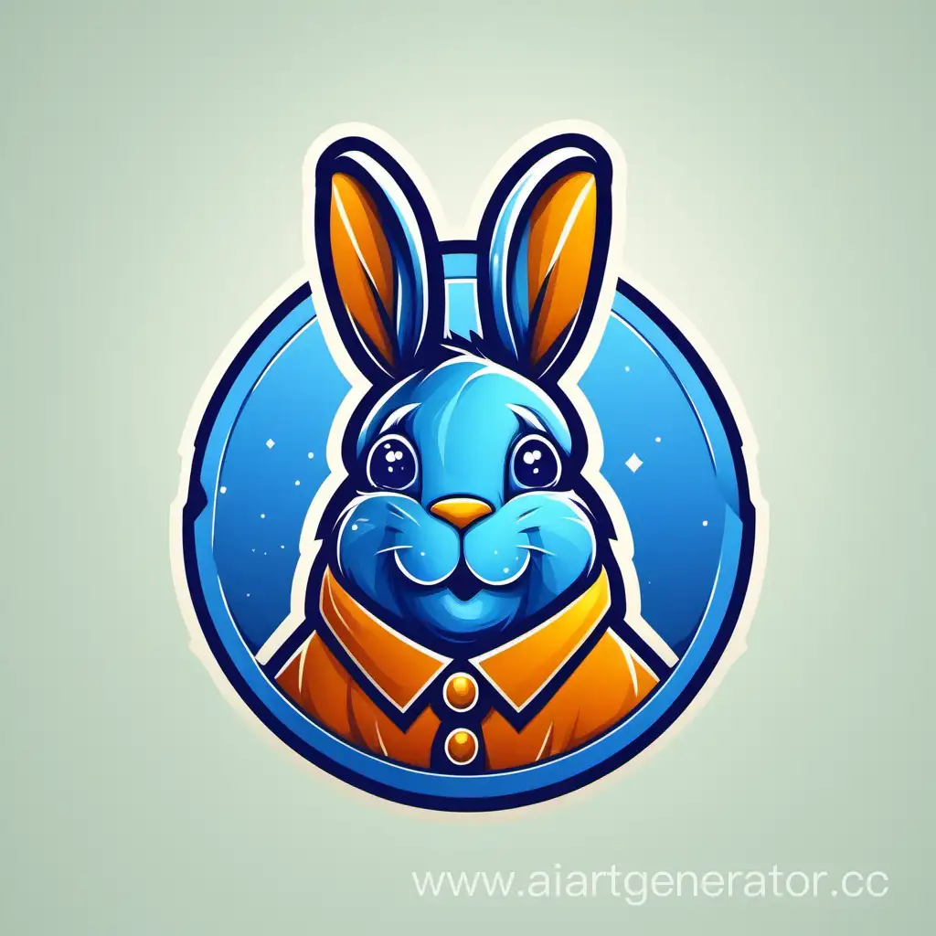 Blue-Rabbit-YouTube-Channel-Logo-with-Playful-Bunny-Illustration