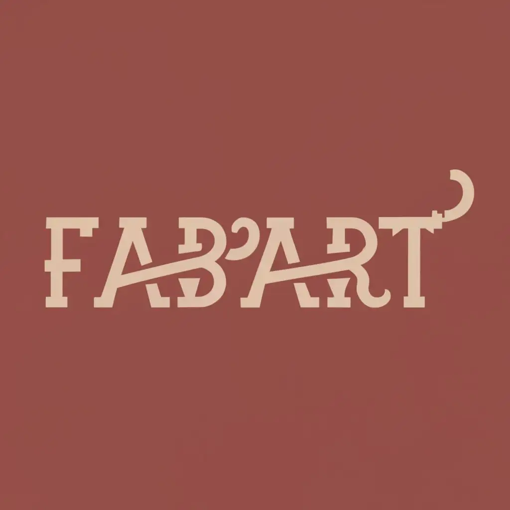 logo, FABART , with the text "The name FABART - F, B and R are supposed to be Logo runes in dark red... ", typography