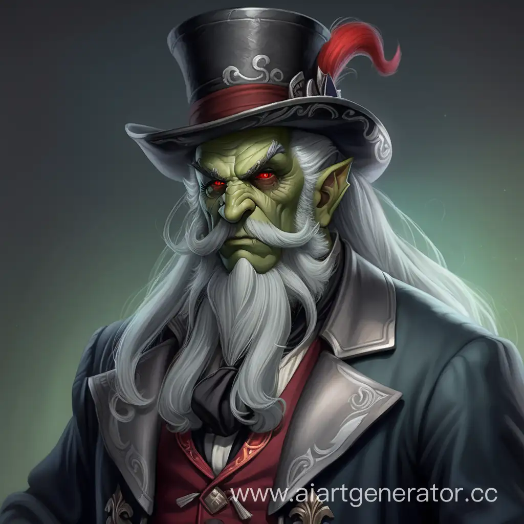 Majestic-Elder-Orc-in-18th-Century-Magicians-Attire