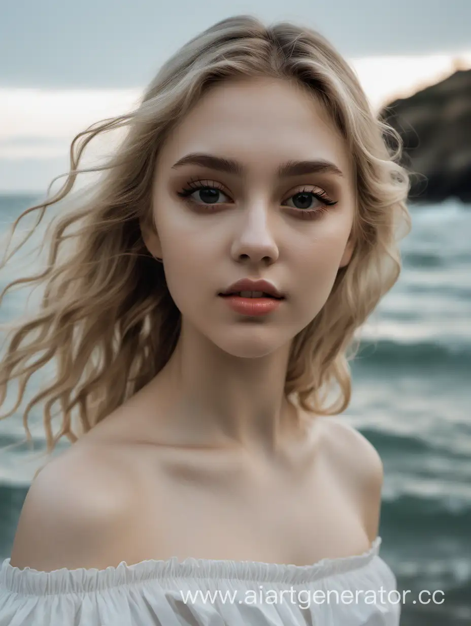 Confident-Girl-with-Light-Hair-in-OfftheShoulder-Attire