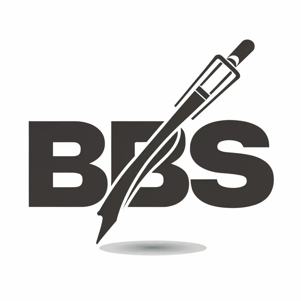 a logo design,with the text "BPS", main symbol:Ballpoint Pen,complex,be used in Technology industry,clear background