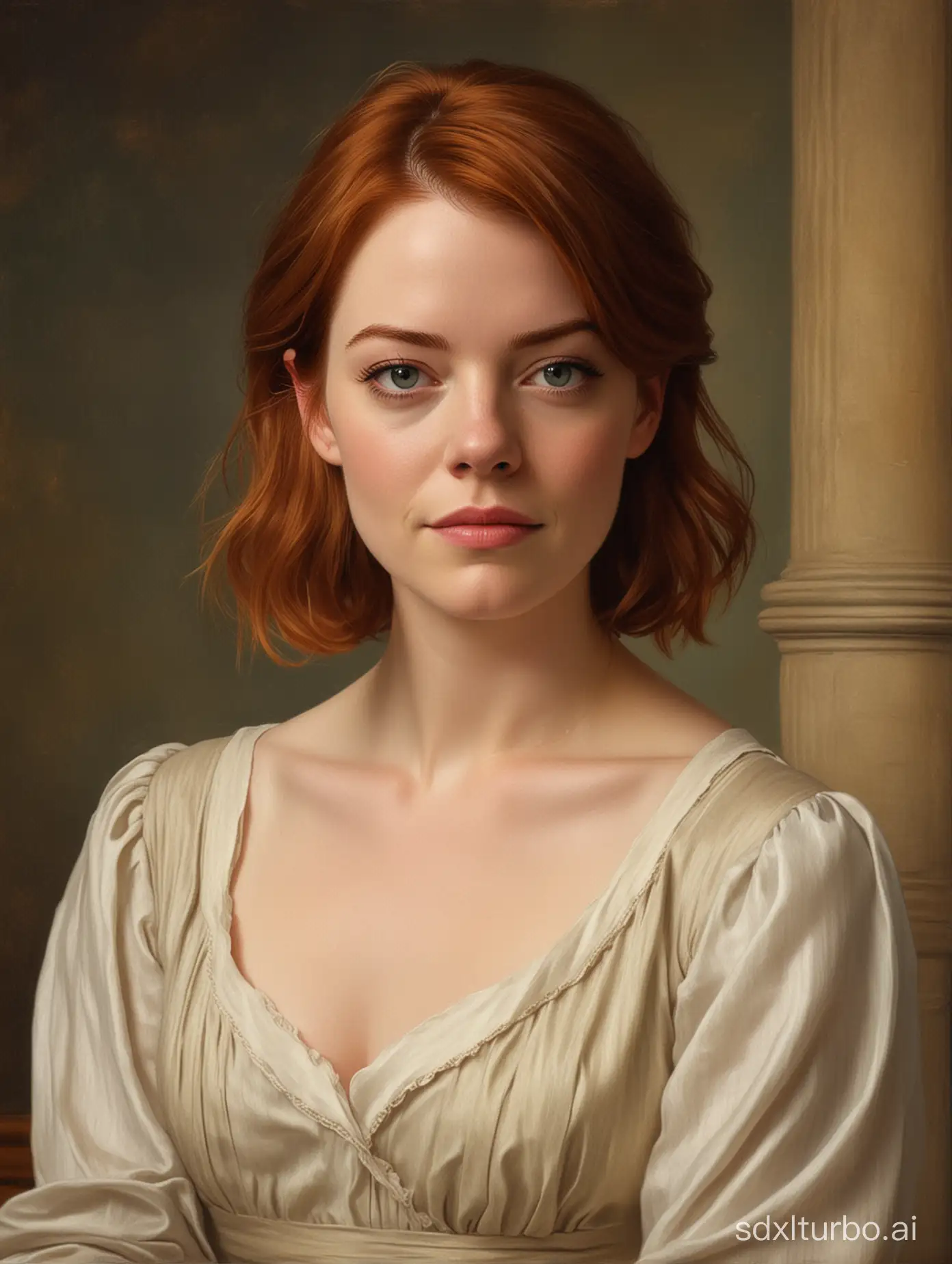 emma stone  reimagined  Classic paintings