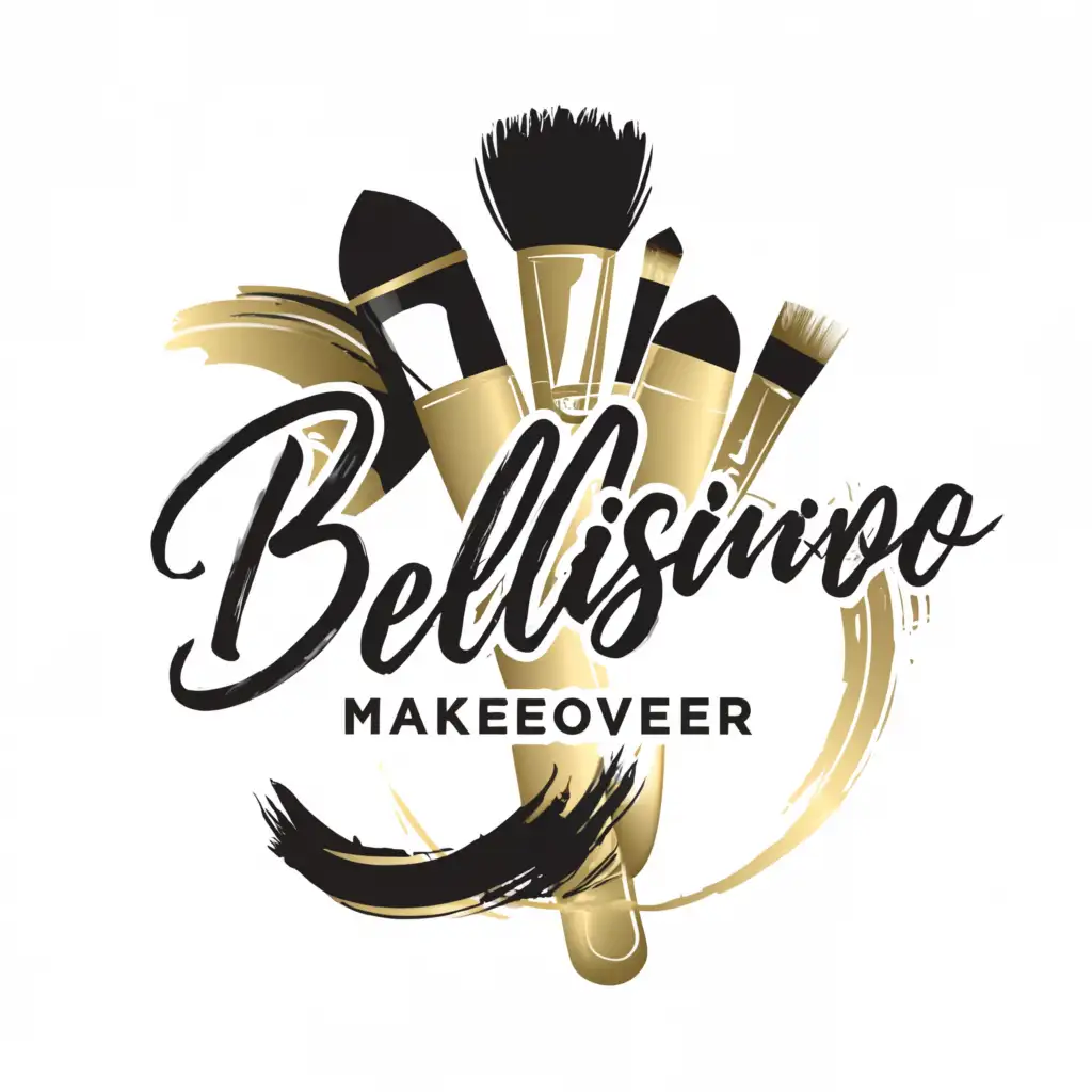 a logo design,with the text "Bellissimo_makeover_", main symbol:Makeup studio, beauty and personal care ,complex,be used in Beauty Spa industry,clear background