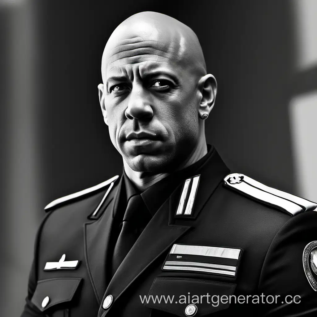 Vin-Diesel-as-Russian-Ministry-of-Internal-Affairs-Major-in-Black-and-White