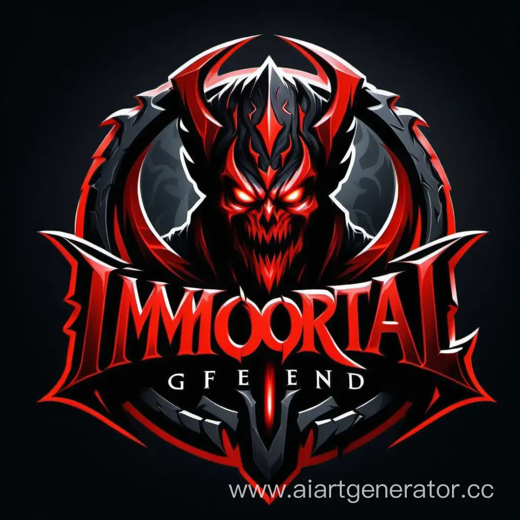 Red-and-Black-Cyber-Team-Logo-Featuring-Dota-2-Hero-Shadow-Fiend