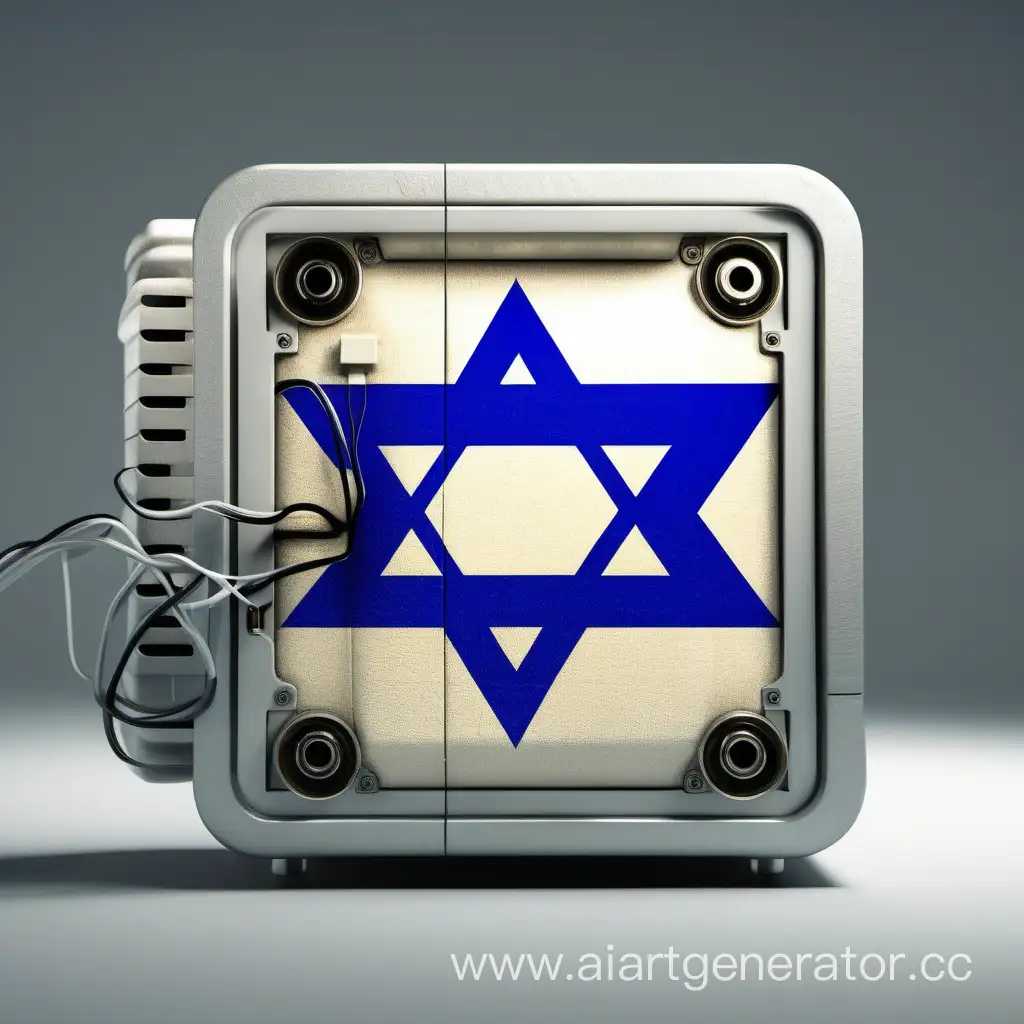 Israeli-Flag-Inserted-into-Power-Supply