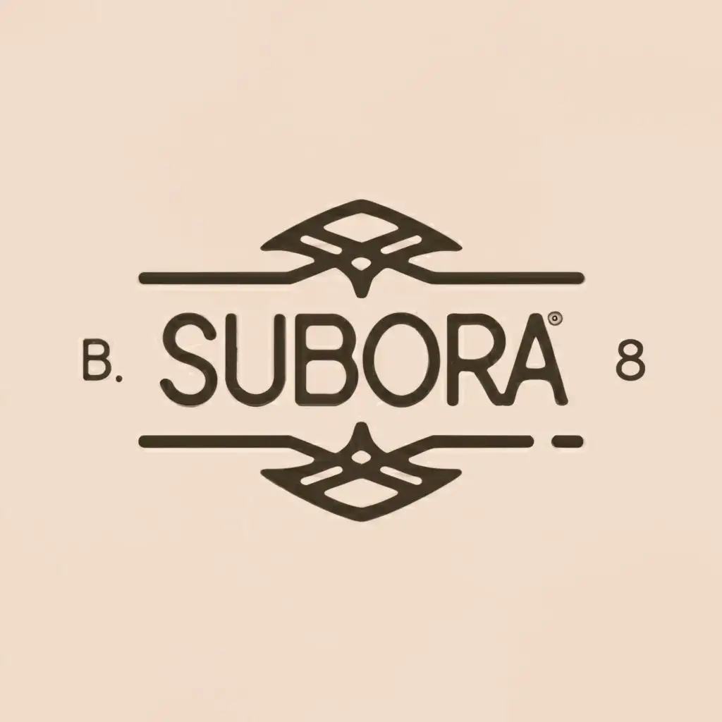 a logo design,with the text "subora", main symbol:cobbler,Moderate,clear background