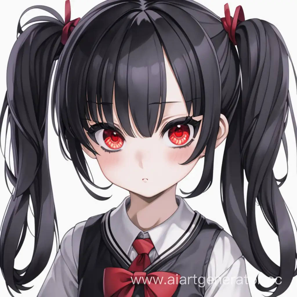 Adorable-Loli-with-Black-Pigtails-and-Red-Eyes