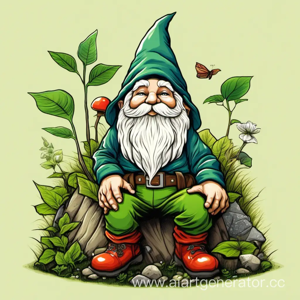 Whimsical-Ecological-Gnome-in-Lush-Forest-Habitat