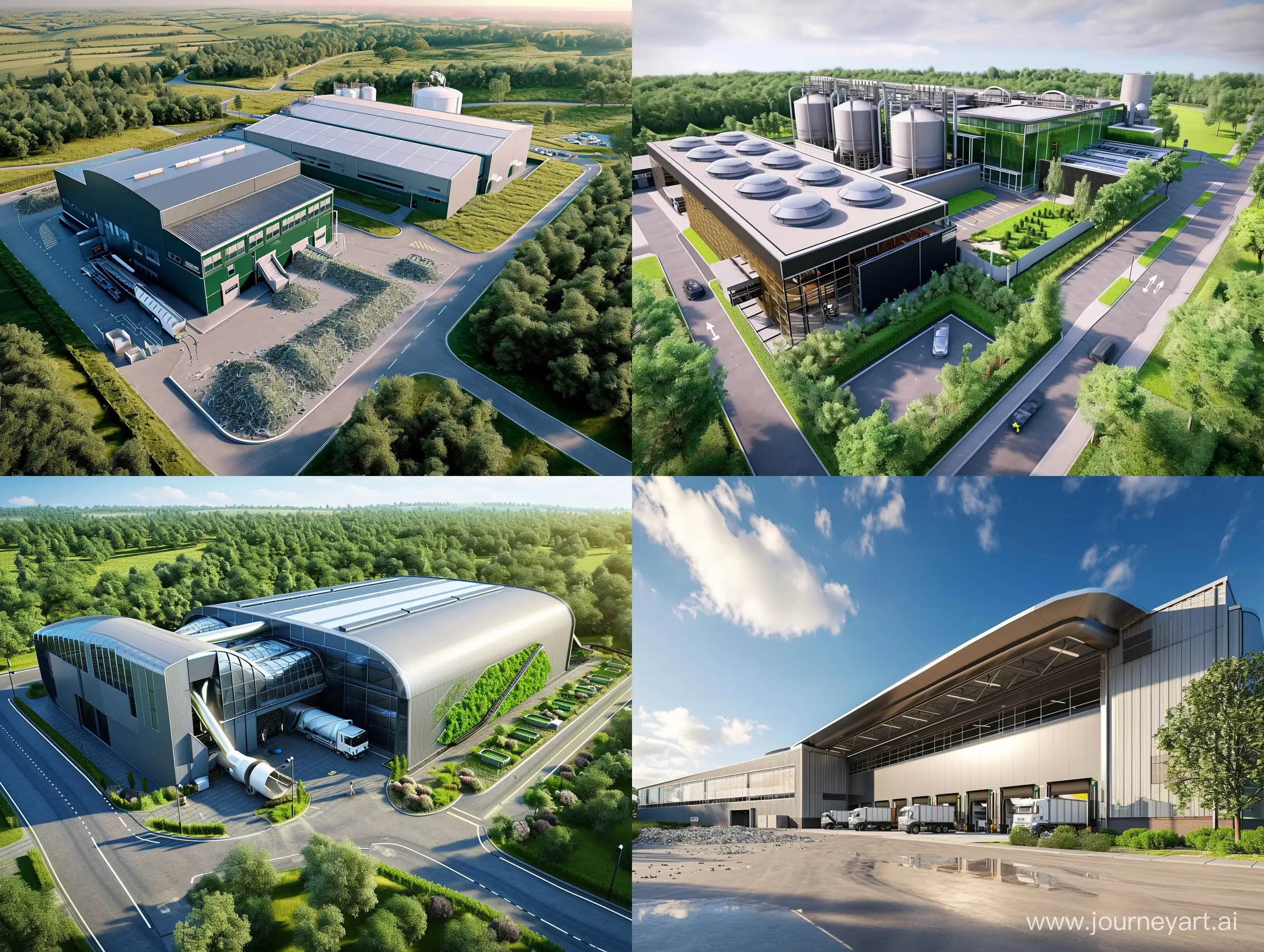 Futuristic-Food-Waste-Processing-at-UK-Recycling-Company-Building