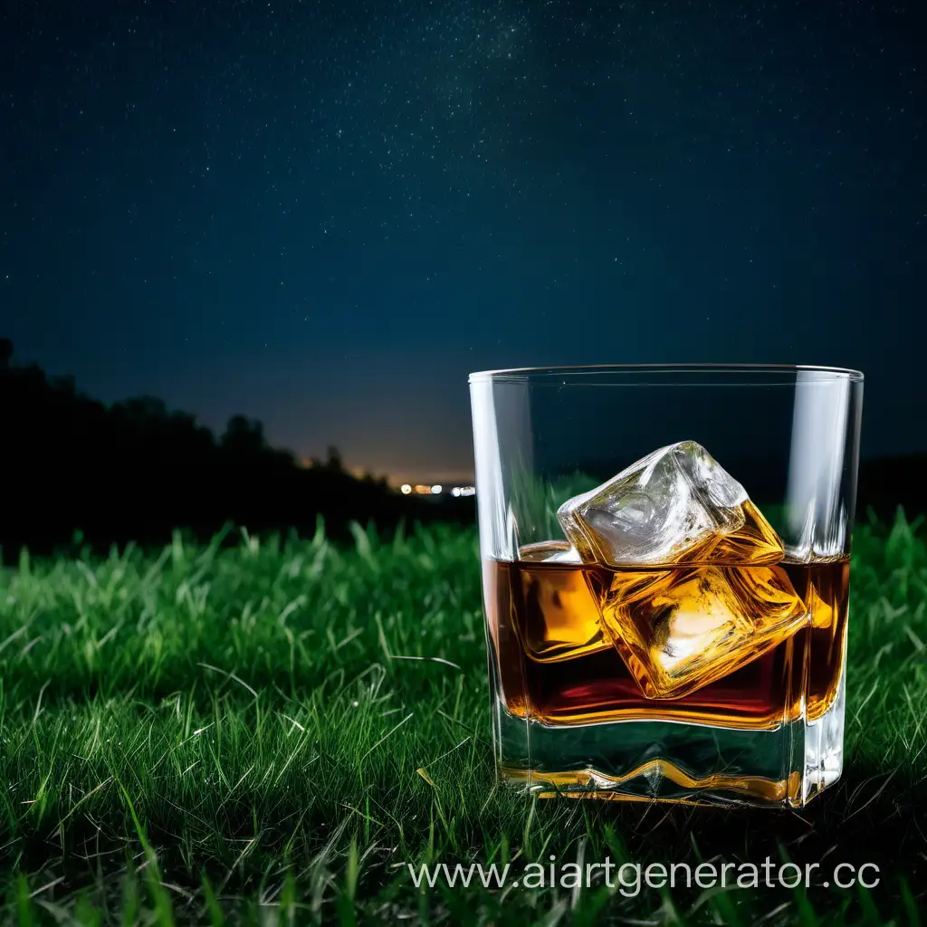 Whiskey-Glass-on-Starlit-Grass-Field