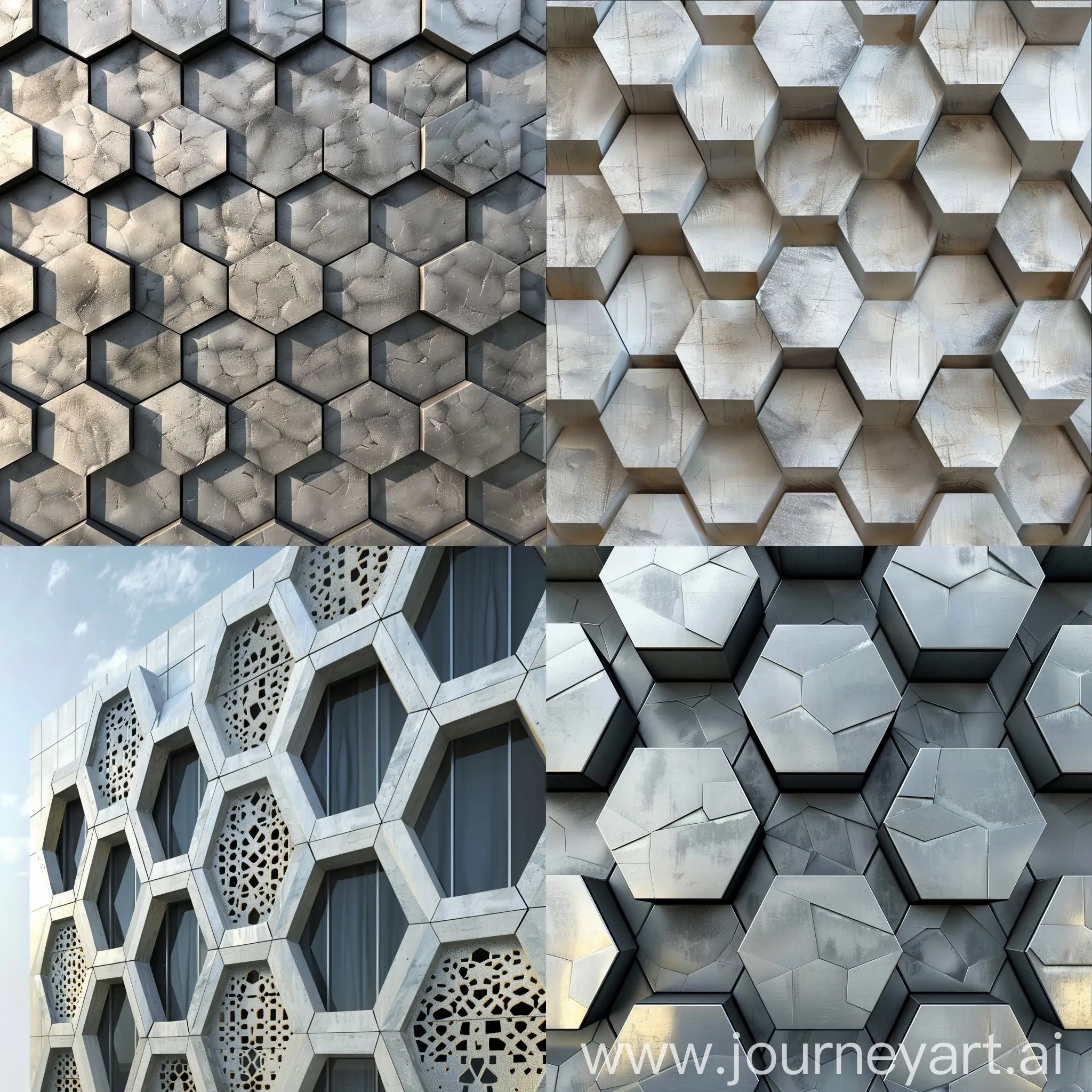 parametric archeticure facade hexagon