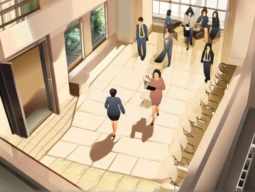 Professional Women Gathering in Conference Room for Business Discussion