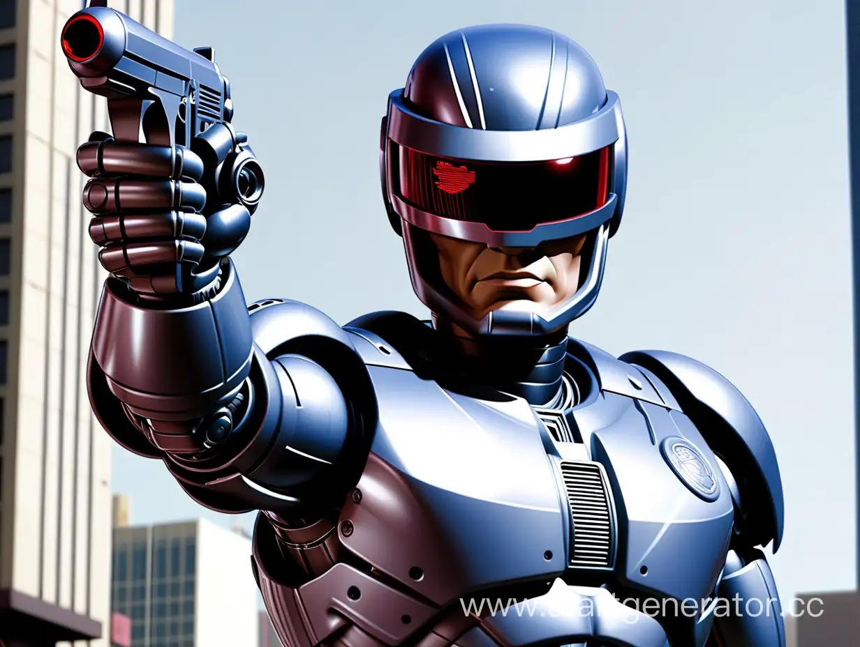 Futuristic-Cyborg-Law-Enforcement-Officer-RoboCop-in-Action