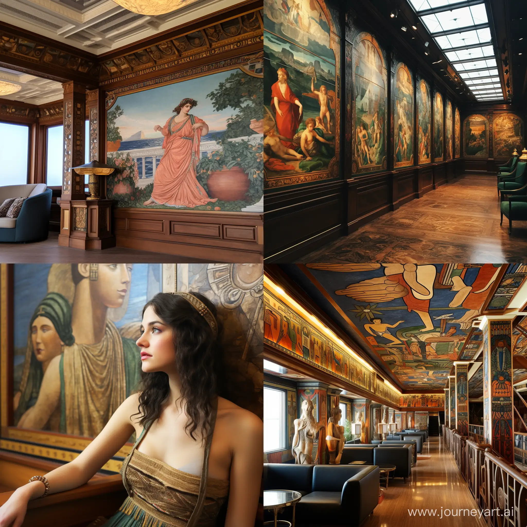 Cruise-Ship-Art-Exploration-Admiring-Ancient-Paintings