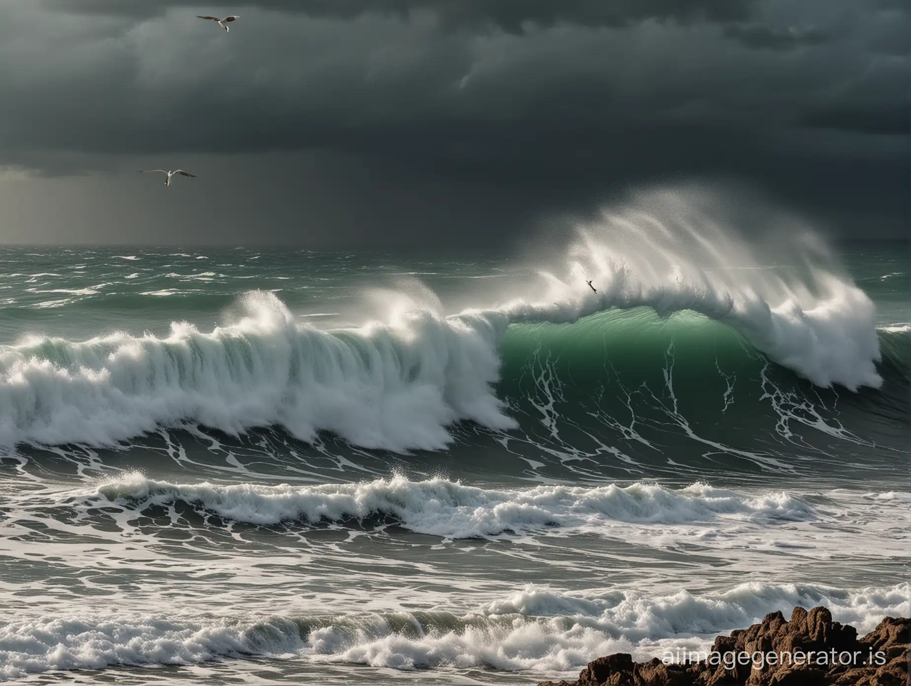 Majestic-Violent-Storm-Roaring-Seas-and-Rolling-Waves-in-Surreal-Art