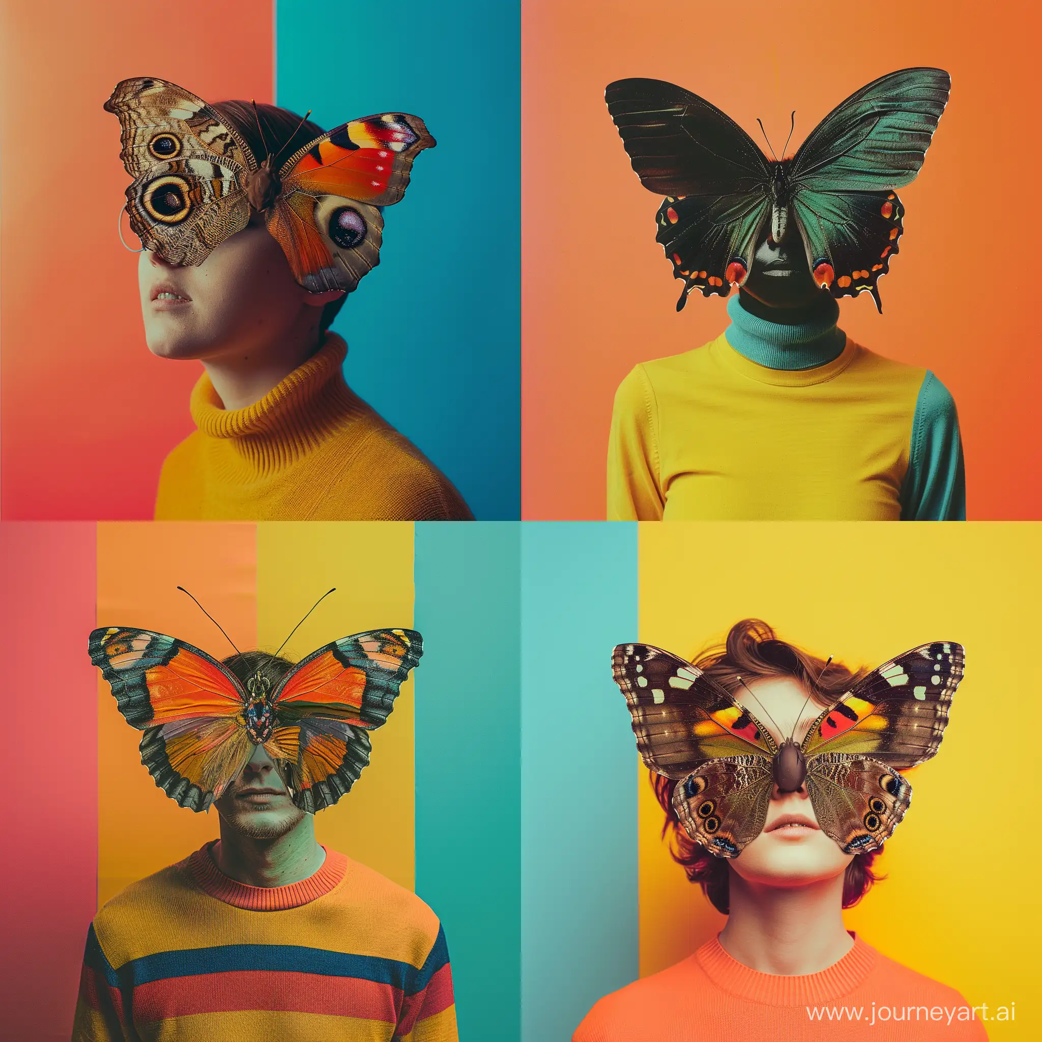 ButterflyHeaded-Individual-in-Vibrant-Bauhaus-Studio-Portrait