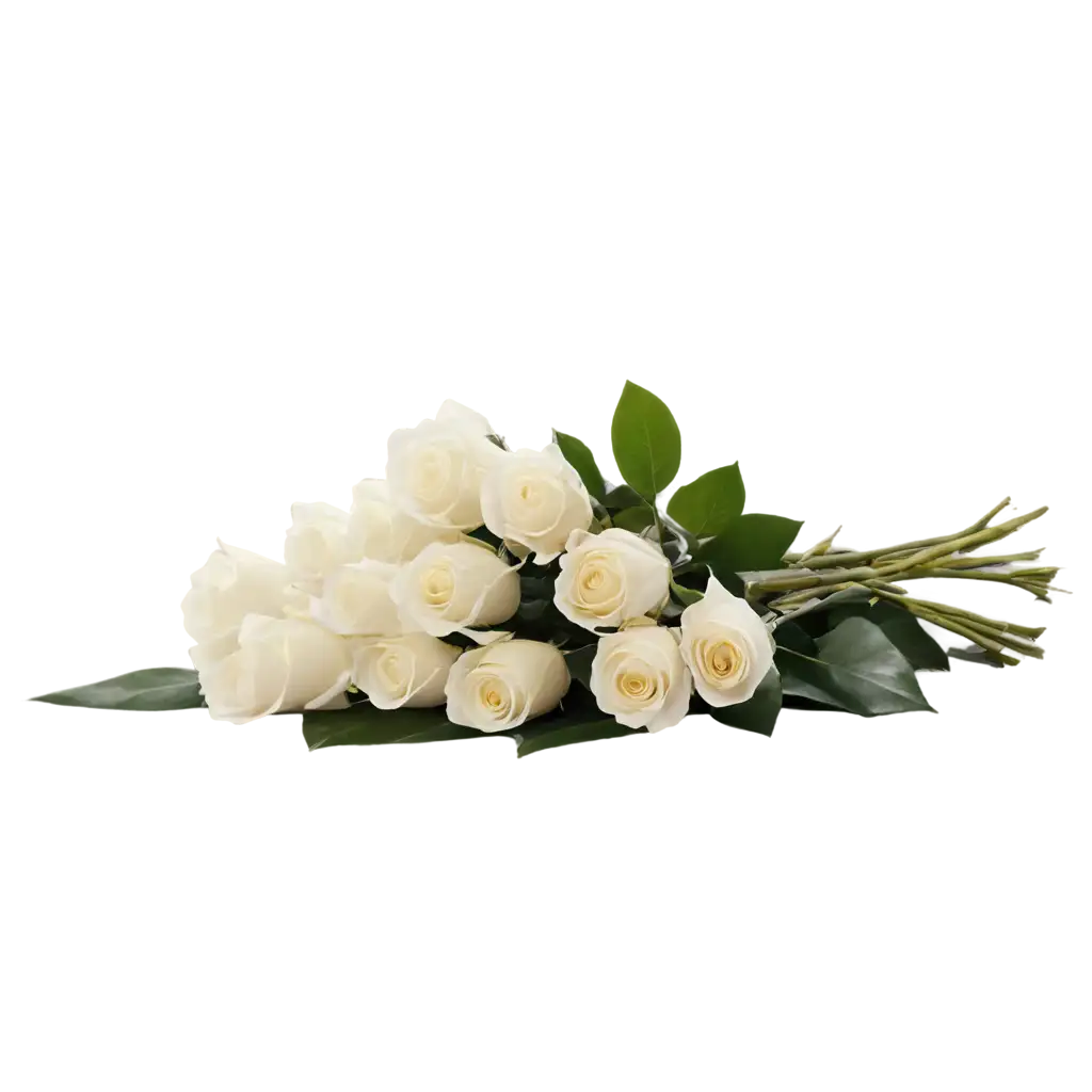 bouquet of white roses