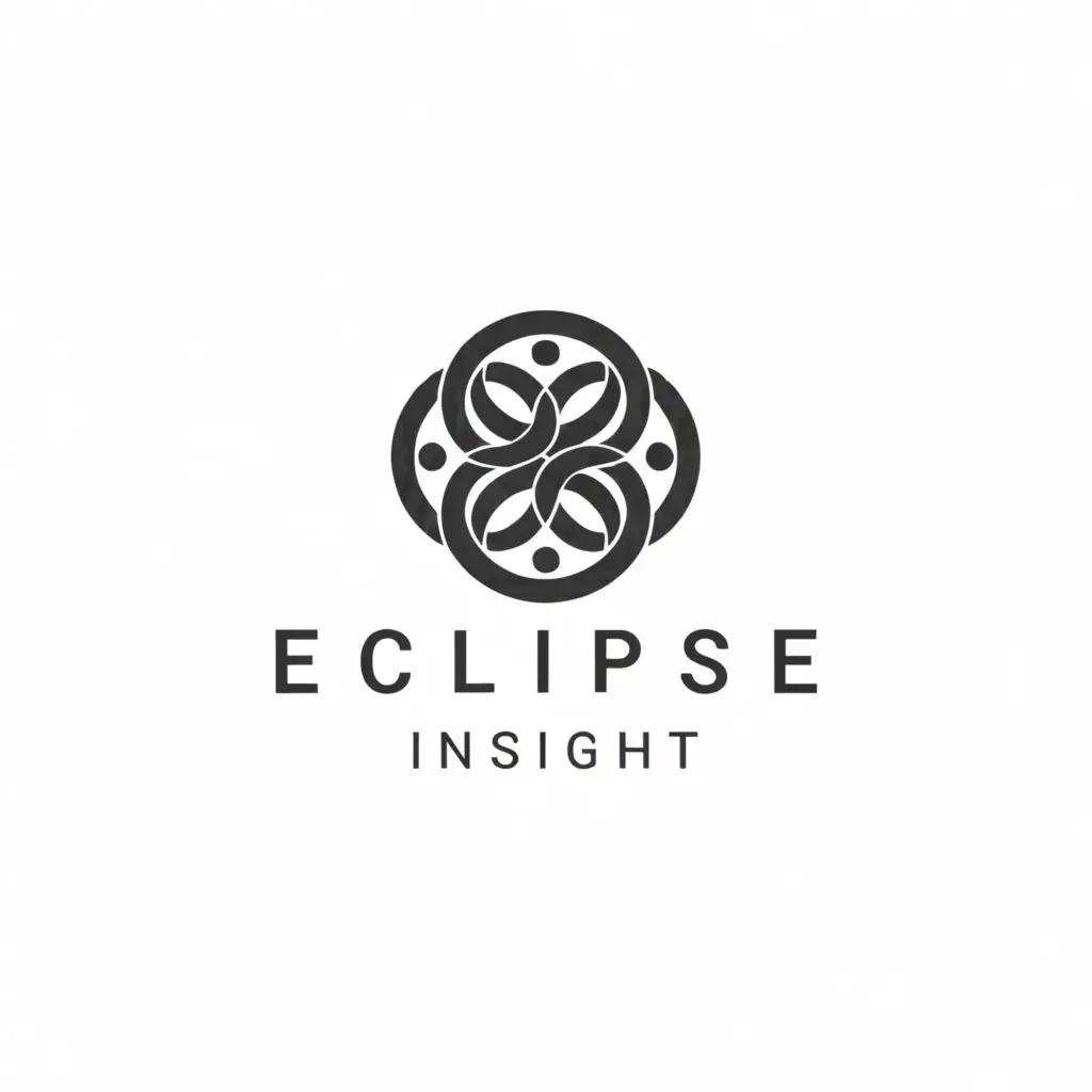 a logo design,with the text "Eclipse Insight", main symbol:Eclipse,complex,clear background