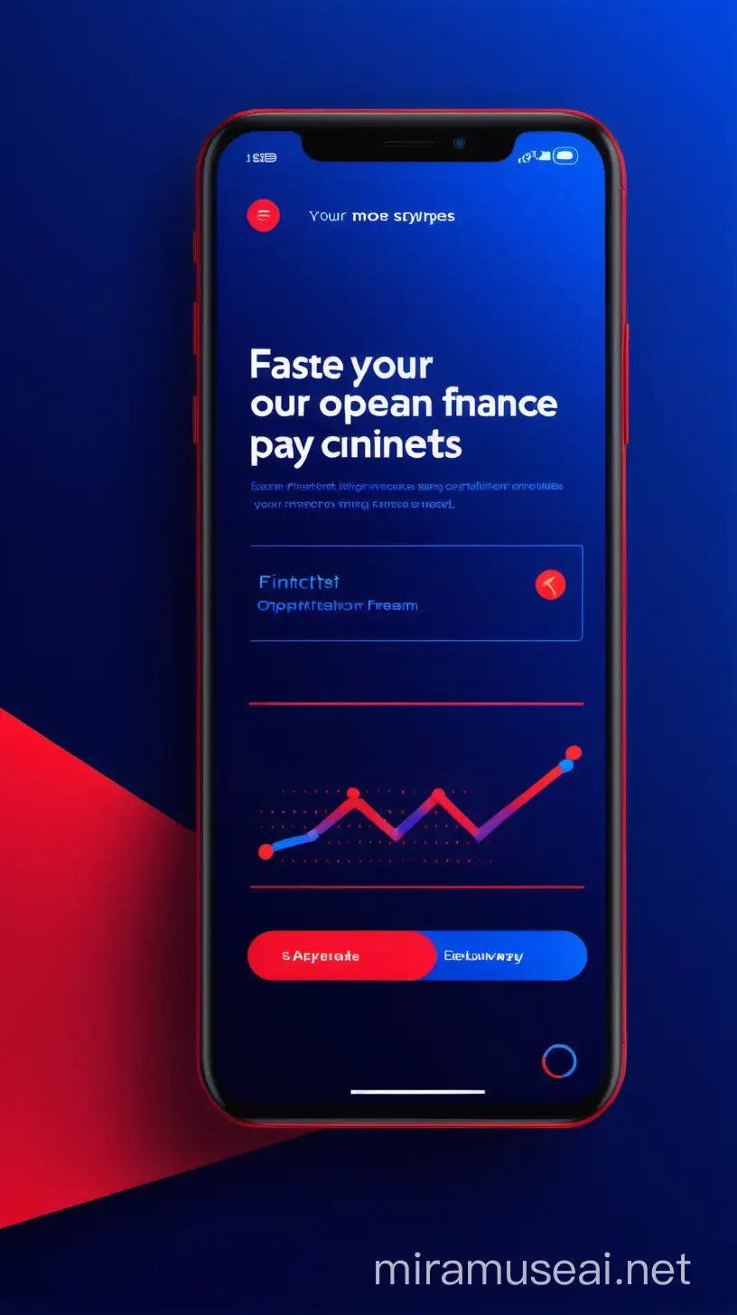 Realistic [Title: Revolutionize Your Finances - Simplify Payments, Accelerate Earnings] [Subtitle: Your Gateway to Financial Freedom]  [Image: A sleek, modern interface featuring vibrant shades of bright blue and red. Centered is a smartphone, with a modern woman confidently using the app. Fast motion lines reminiscent of city life streak across the background, conveying a sense of speed and efficiency.]  [Textbox 1: Easier - Streamline your payments with our intuitive interface.] [Textbox 2: Faster - Complete transactions in seconds, saving you valuable time.] [Textbox 3: Earn more - Unlock opportunities to increase your earnings effortlessly.]  [Footer: Powered by [Your Fintech App Name]] [Date: [Insert Date Here]]  [Background: Clean, minimalist design with geometric shapes and gradients in bright blue and red. Fast motion lines add dynamism and energy, evoking the hustle and bustle of city life.]