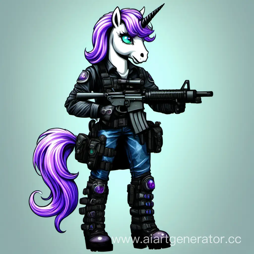 Mystical-Lavender-Unicorn-Pony-Warrior-with-Blue-Eyes-and-Weapons