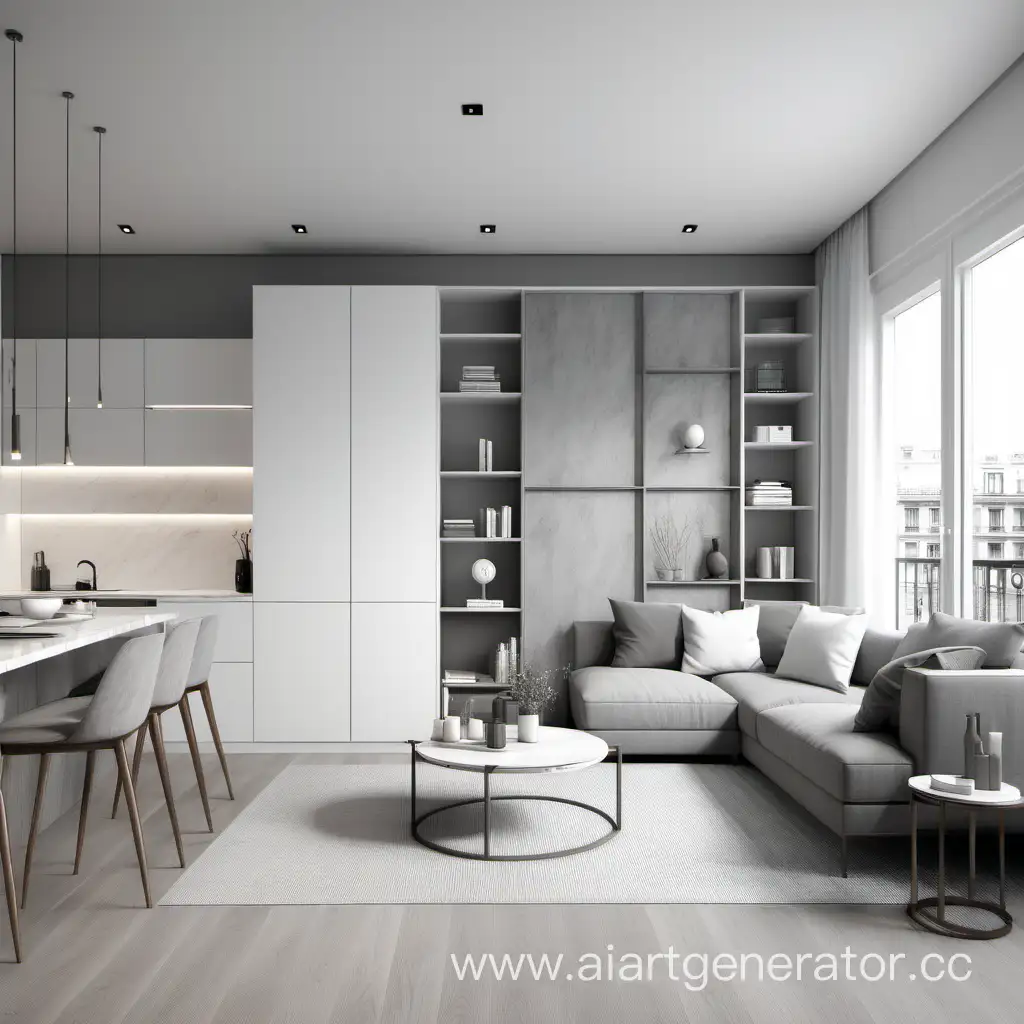Modern-White-and-Gray-Tone-3D-Apartment-Interior