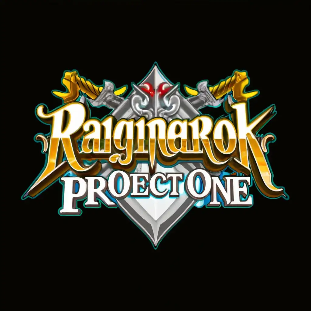 logo, Ragnarok Online Game, with the text "Ragnarok Project ONE", typography, be used in Entertainment industry