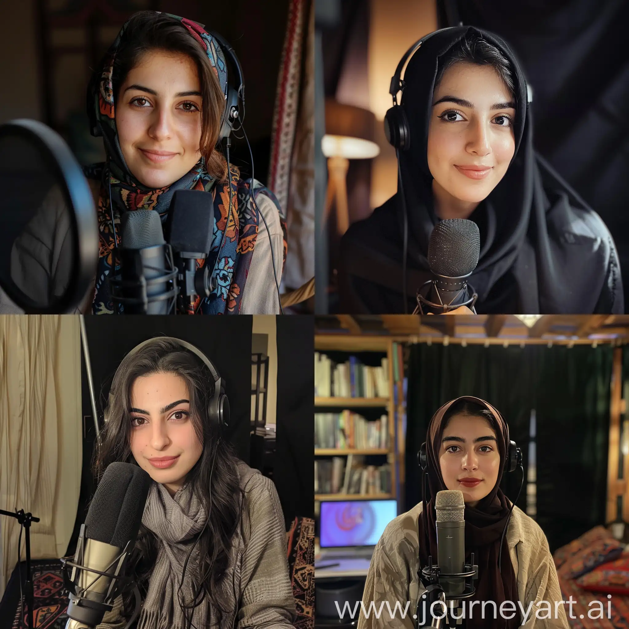 Iranian-Podcast-Host-Portrait-A-Modern-Representation-of-Cultural-Diversity