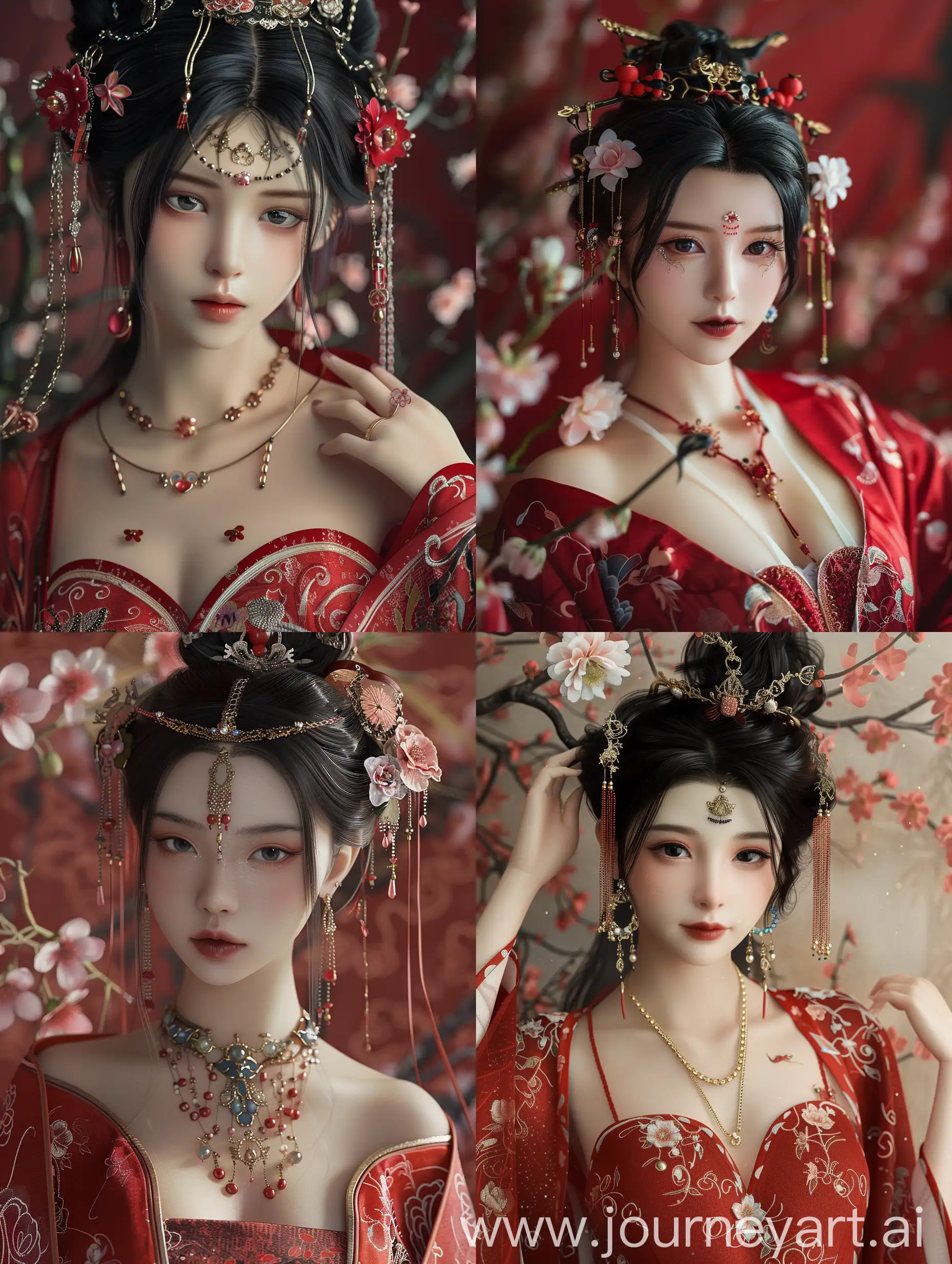 Elegant-Chinese-Hanfu-Portrait-Graceful-Woman-Adorned-in-Traditional-Jewelry