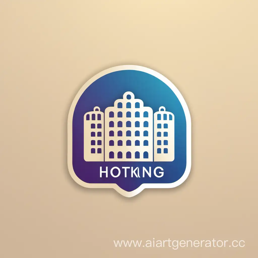 логотип для социальной сети с бронированием отелей
