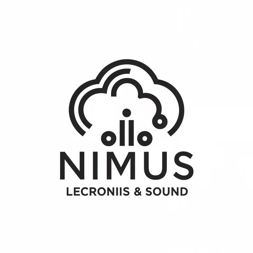 a logo design,with the text "Nimbus Electronics & Sound", main symbol:Cloud,Moderate,be used in Technology industry,clear background