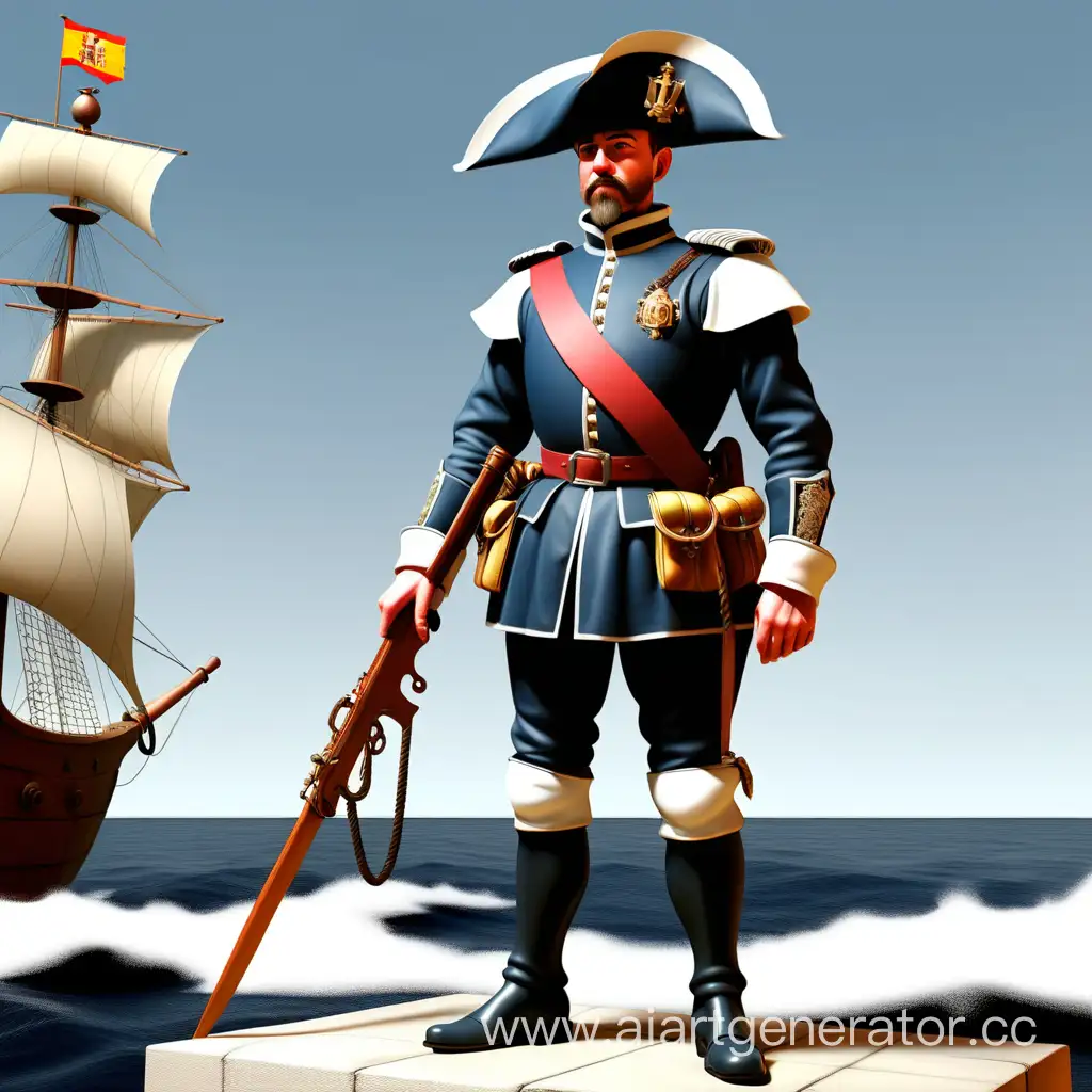 Spanish-Naval-Guard-of-the-16th-Century-in-Regal-Attire