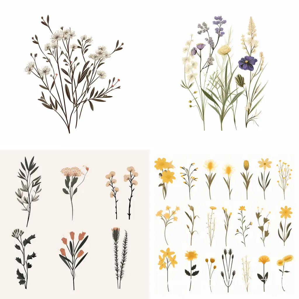 Elegant-Minimalistic-Botanical-Wildflower-Clipart