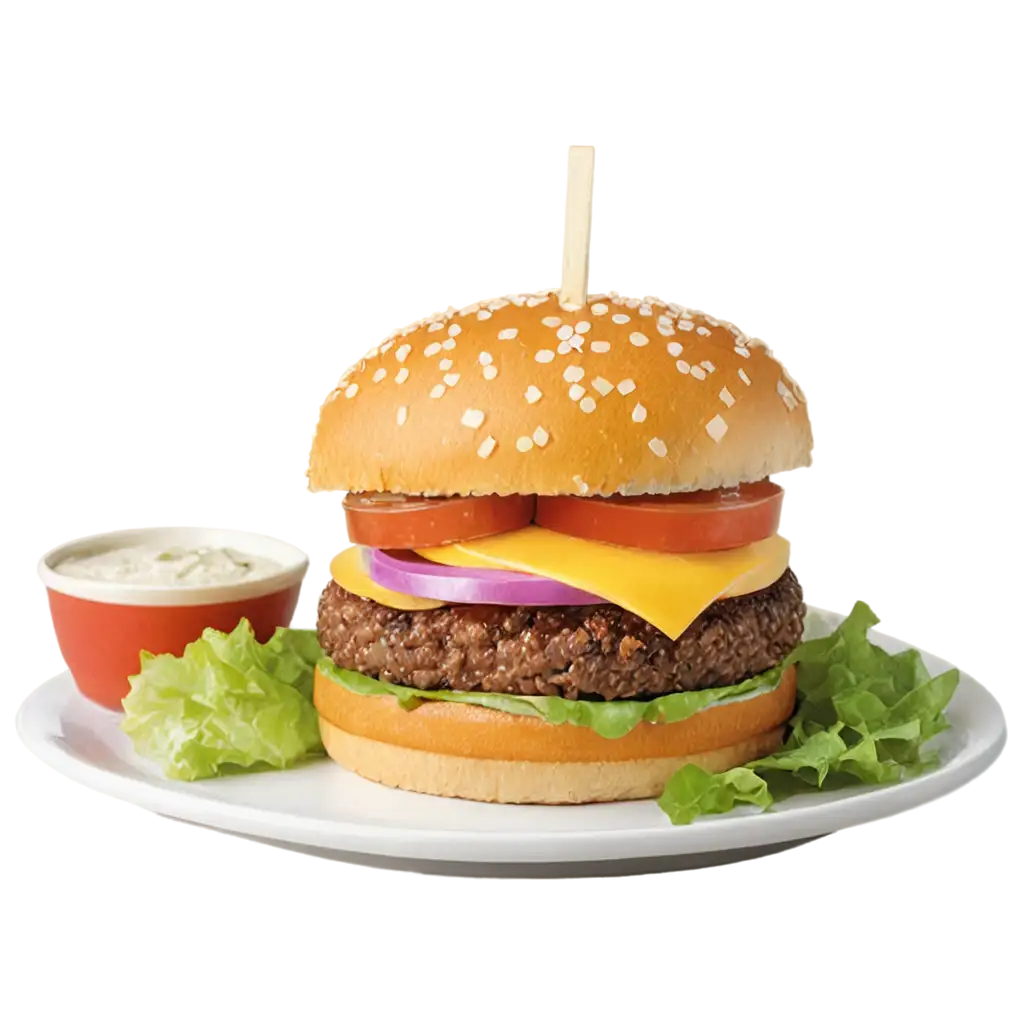 Delicious-Burger-PNG-CraveWorthy-Visual-Delight-for-Food-Blogs-Menus