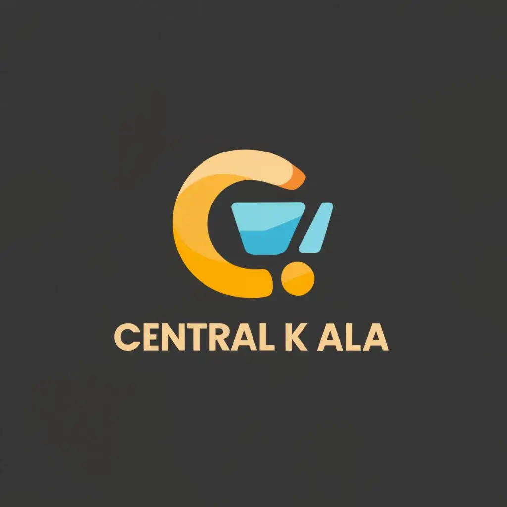 a logo design,with the text "central kala", main symbol:c&k online shopping, be used in Technology industry