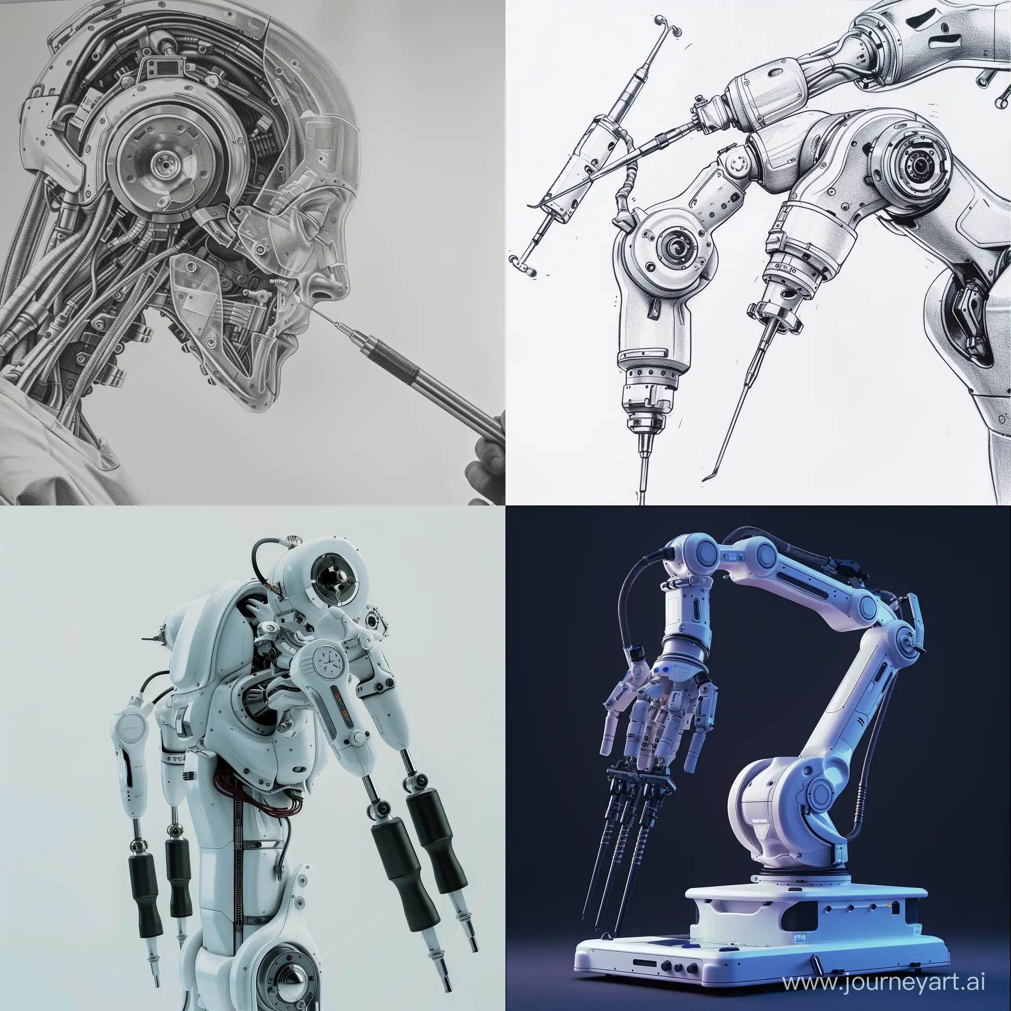 Cutting-edge robotic surgery,hyper texture,the most realistic drawing.