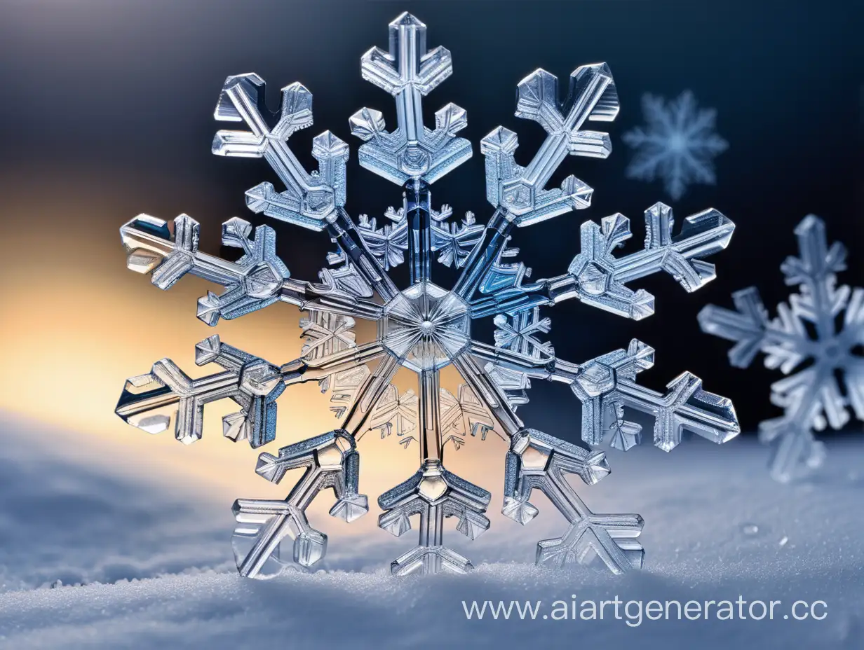 Captivating-Beauty-of-Individual-Snowflakes-A-Moment-of-Atmospheric-Elegance