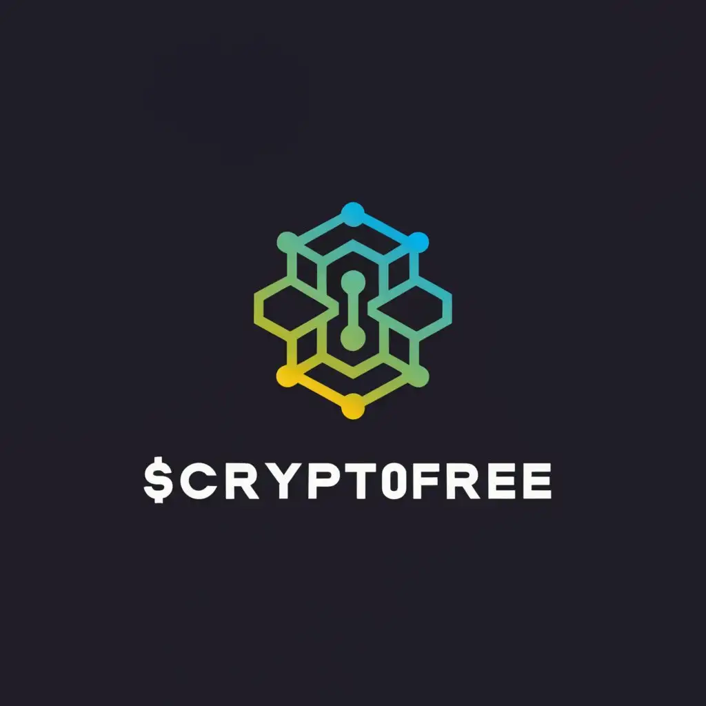 LOGO-Design-For-CryptoFree-BlockchainInspired-Symbol-with-Clear-Background