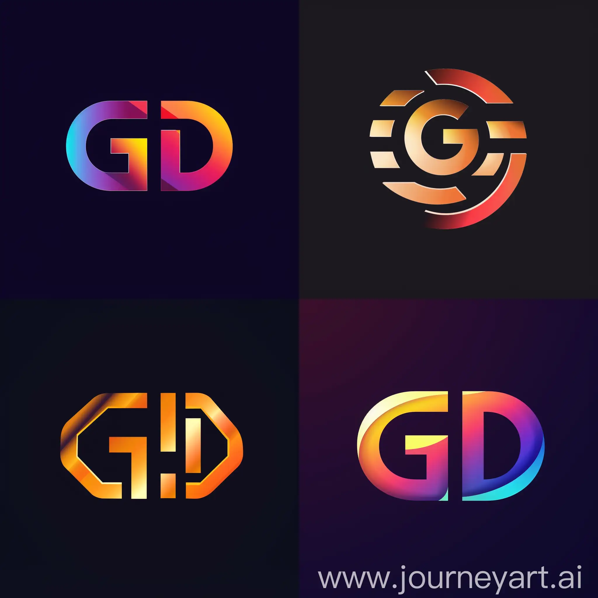 You need to create a logo that contains G and D that conveys your passion for video design
