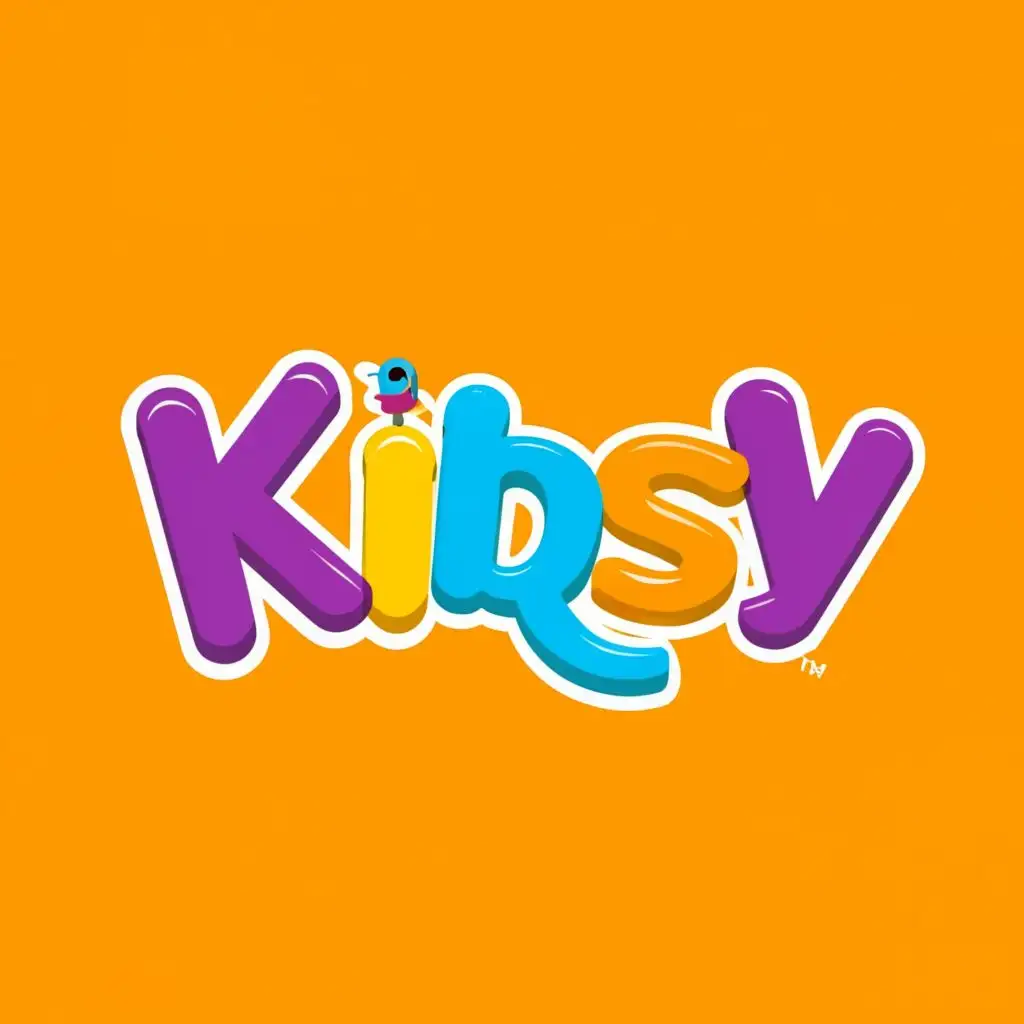 a logo design,with the text "Kidsy", main symbol:toy duck,complex,clear background