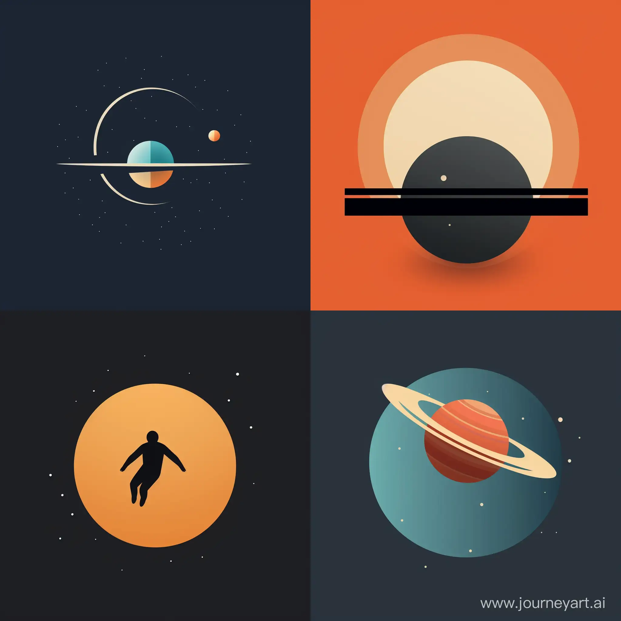 Gravity icon, simple, minimalist