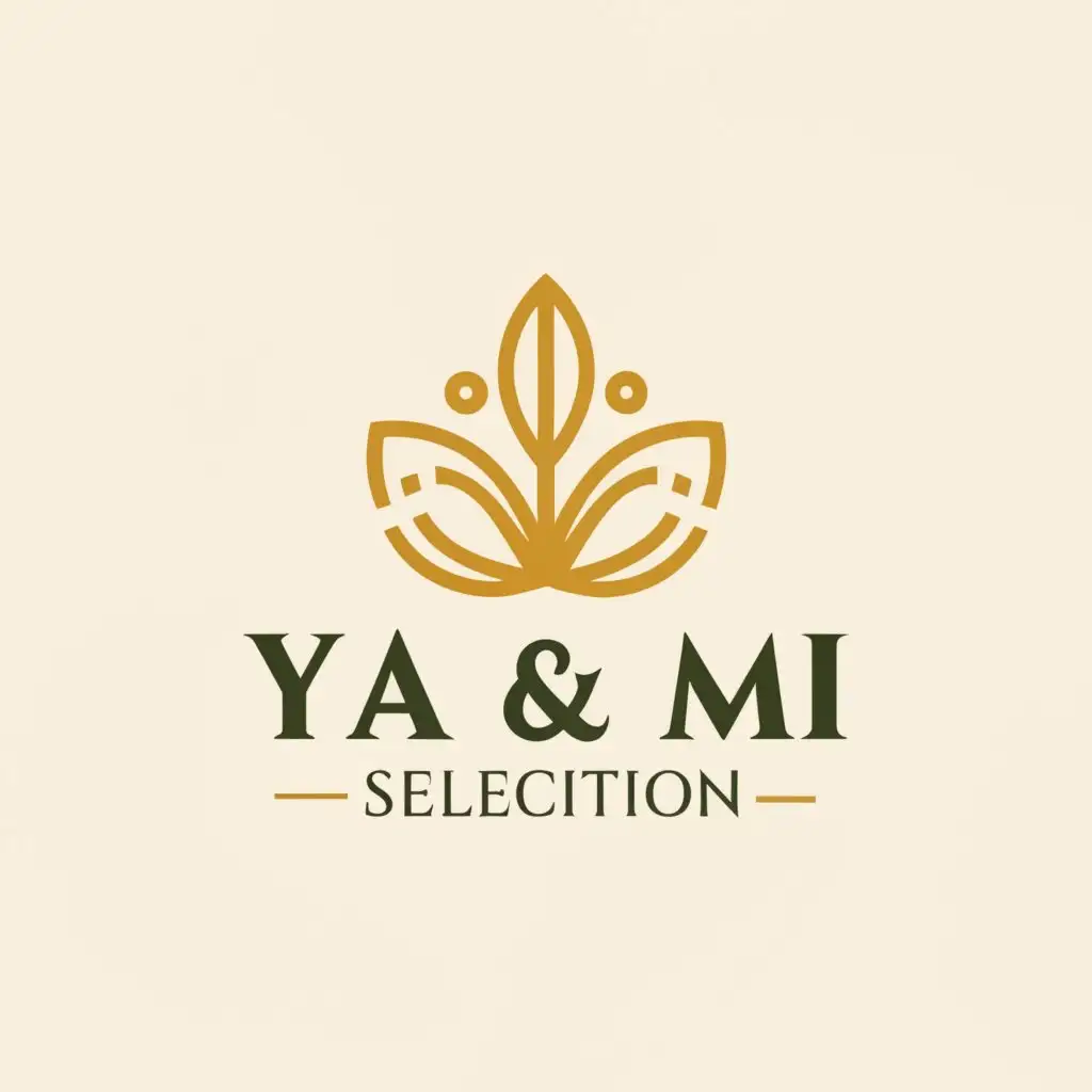 a logo design,with the text "»» Ya Mi Selection", main symbol:plant,Moderate,be used in Retail industry,clear background