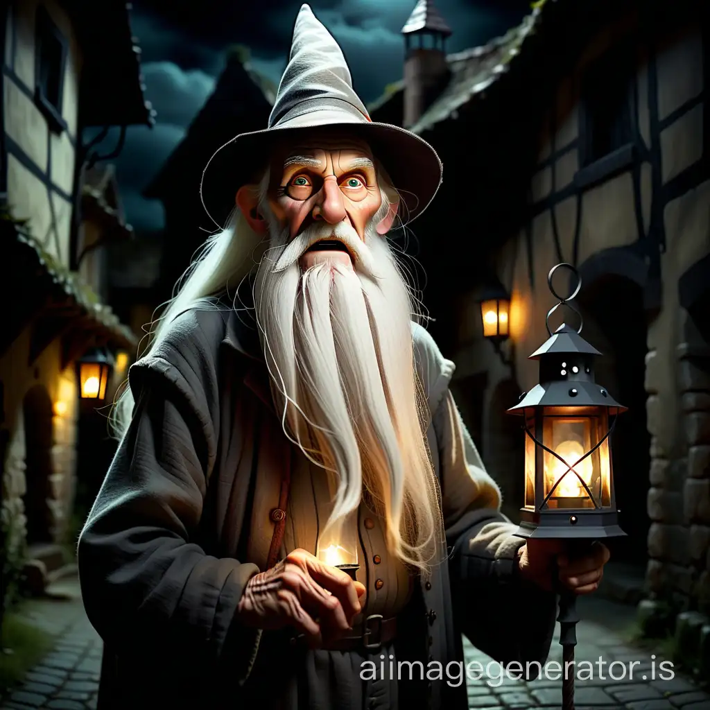 Mysterious-Old-Man-with-Lantern-in-Medieval-Village