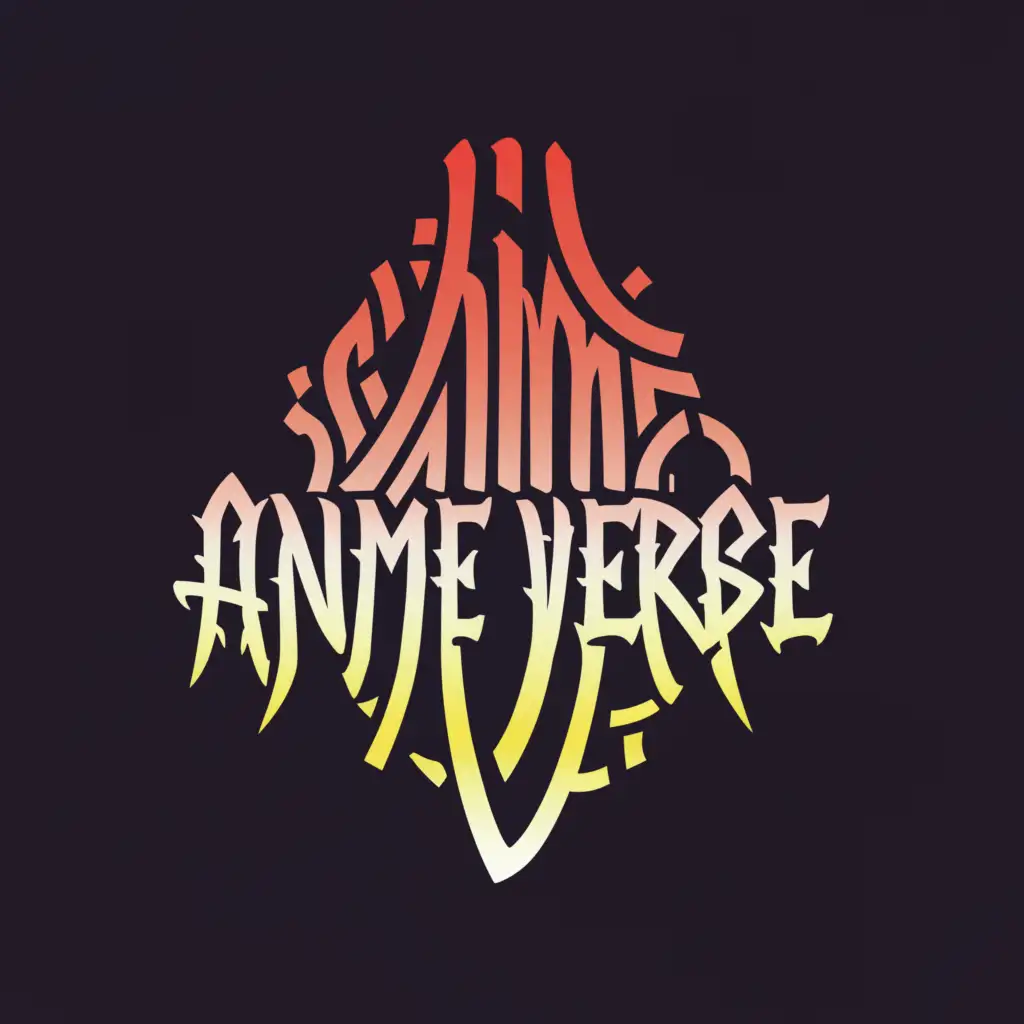 a logo design,with the text "Anime Verse", main symbol:manga, anime,complex,be used in Entertainment industry,clear background