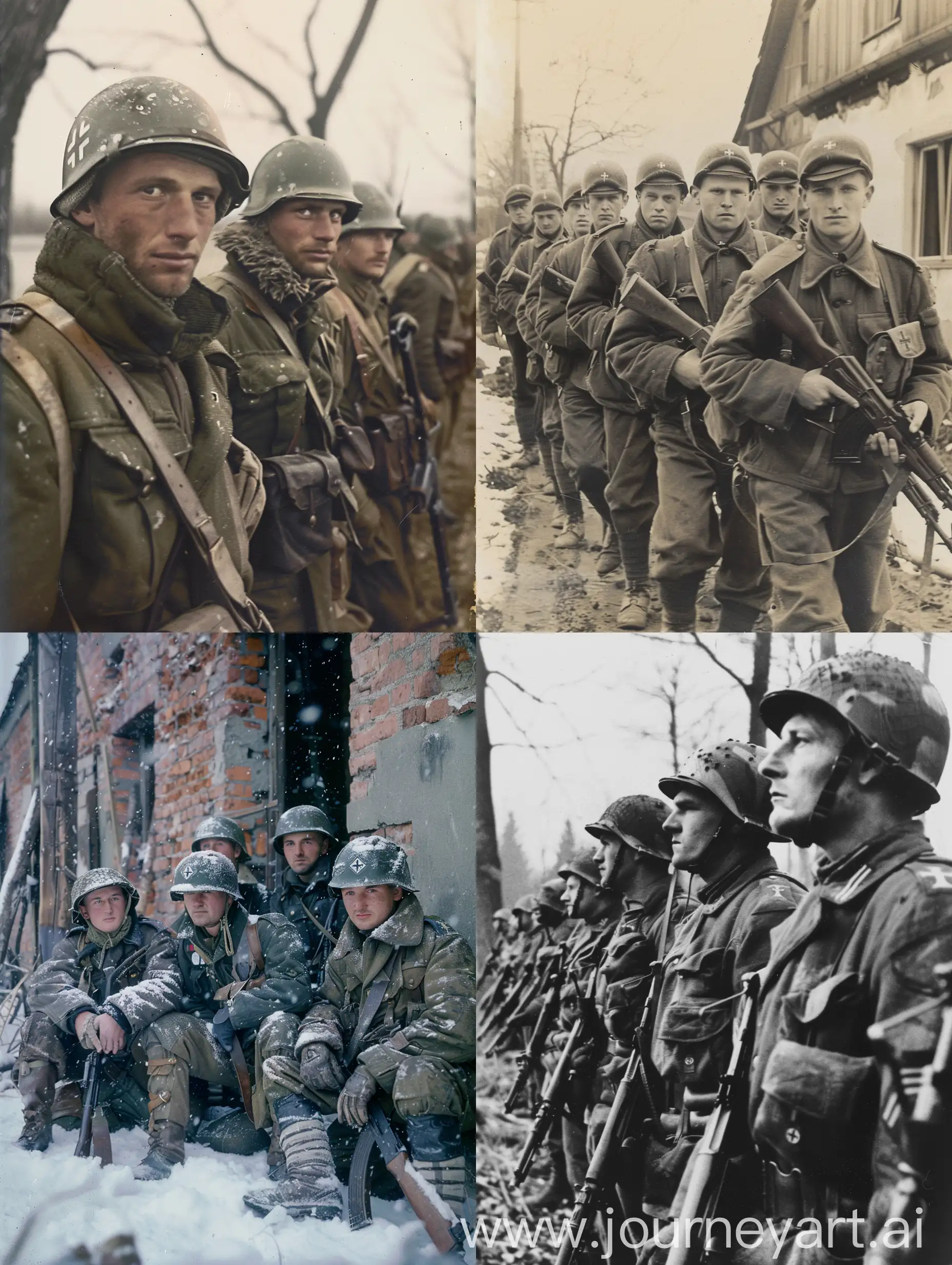 1943-German-Soldiers-in-Vintage-Photograph