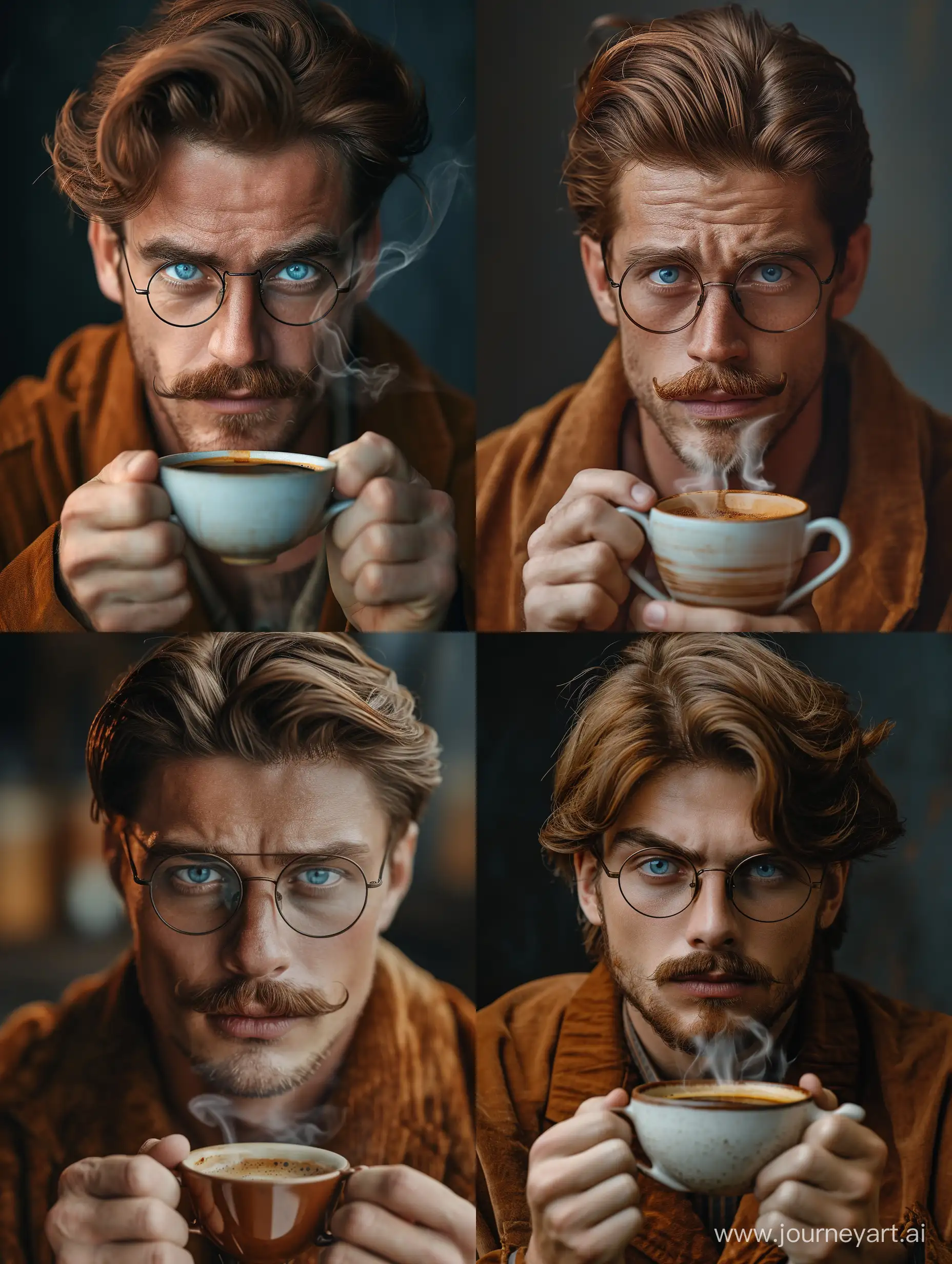 Contemplative-Man-in-Casual-Autumn-Attire-Holding-Coffee-Cup