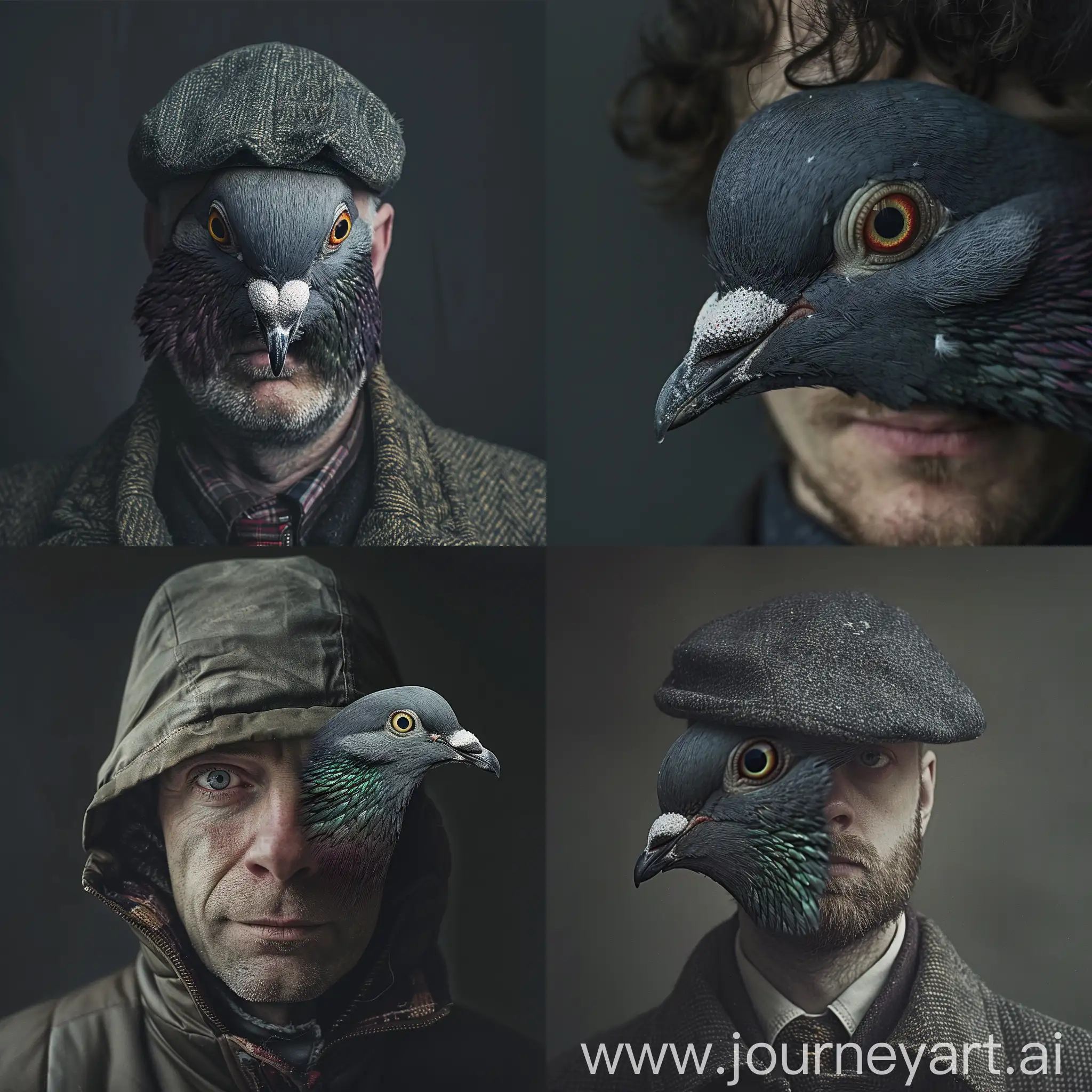 Realistic-Portrait-of-a-Man-with-a-Pigeons-Face